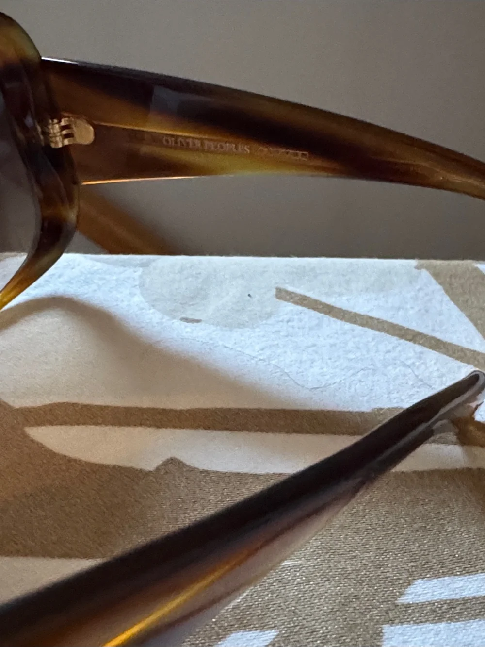 Oliver Peoples Women's Dark Brown Tortoiseshell Oversized Sunglasses